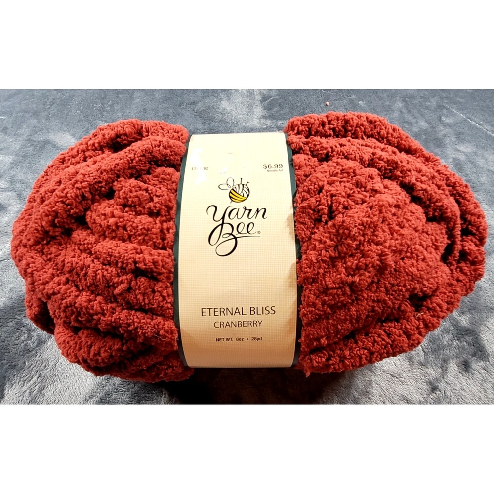 Yarn Bee Eternal Bliss Yarn Cranberry/05 8 oz 28 yrds- 1 Skein
